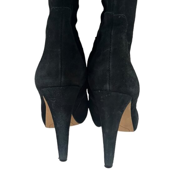 Sam Edelman Kayla Over The Knee Suede Boots Black Size 8.5 - Picture 4 of 11